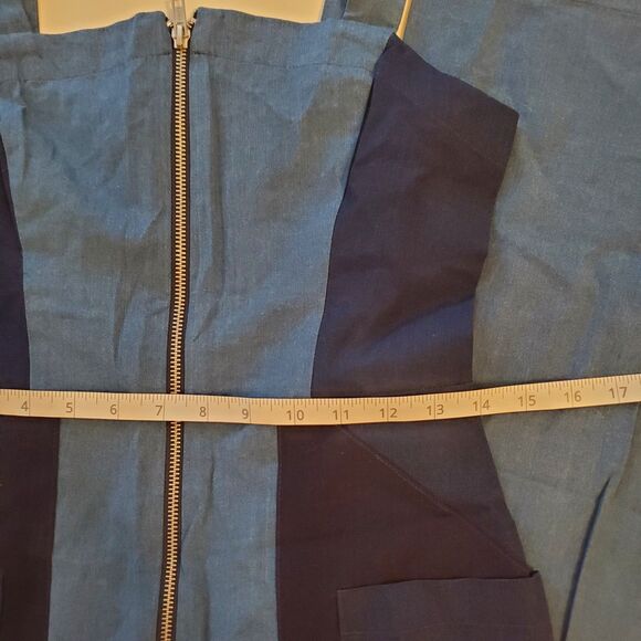 BCBGeneration Women's Jumpsuit Size 2 Blue Denim Lightweight Cotton Sleeveless - Picture 10 of 13